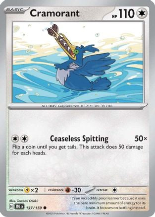 Cramorant (JTG-137) (Reverse Holofoil)