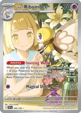 Lillie's Ribombee (JTG-164) (Holofoil)