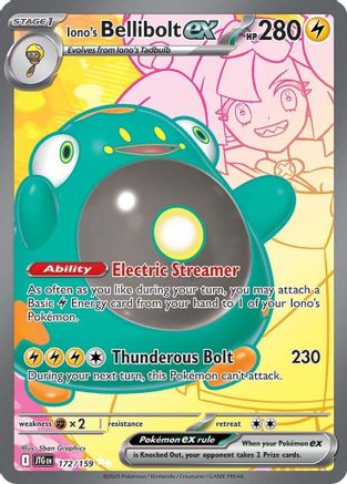 Iono's Bellibolt ex (JTG-172) (Holofoil)