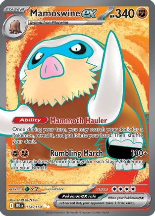 Mamoswine ex (JTG-174) (Holofoil)