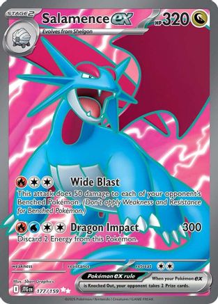 Salamence ex (JTG-177) (Holofoil)