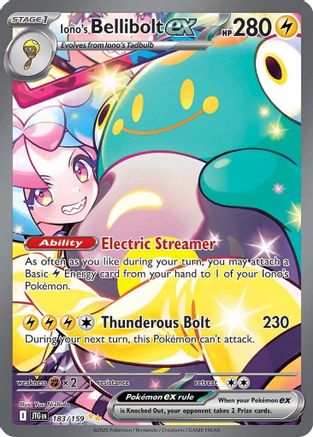 Iono's Bellibolt ex (JTG-183) (Holofoil)