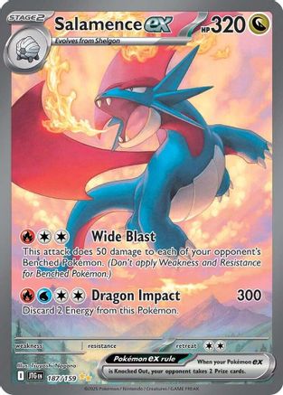 Salamence ex (JTG-187) (Holofoil)