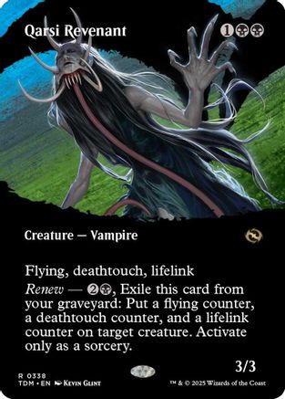 Qarsi Revenant (Borderless) (TDM-338) (Foil)