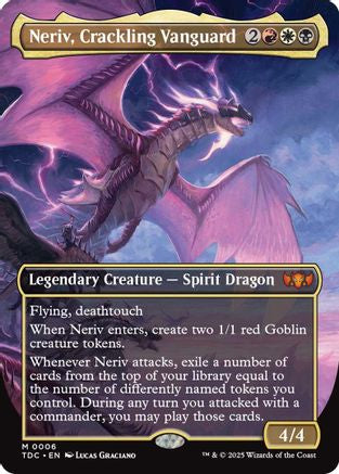 Neriv, Crackling Vanguard (Borderless) (TDC-006) (Foil)