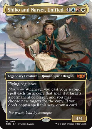 Shiko and Narset, Unified (Borderless) (TDC-007) (Foil)