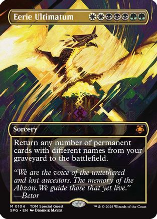 Eerie Ultimatum (Borderless) (SPG-104) (Foil)