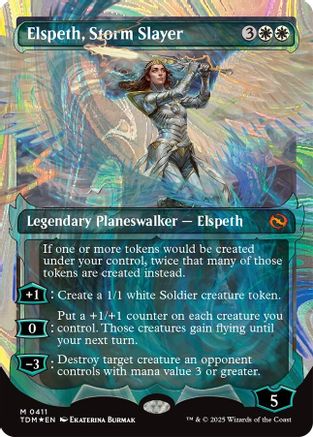 Elspeth, Storm Slayer (Showcase) (Halo Foil) (TDM-411)