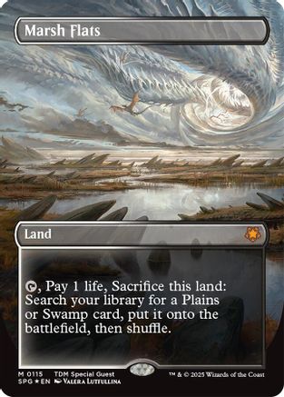 Marsh Flats (Borderless) (Dragonscale Foil) (SPG-115)
