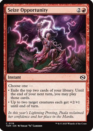 Seize Opportunity (TDM-119) (Foil)