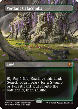 Verdant Catacombs (Borderless) (Dragonscale Foil) (SPG-118)