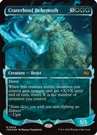 Craterhoof Behemoth (Showcase) (TDM-404) (Foil)