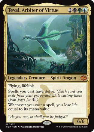 Teval, Arbiter of Virtue (TDM-230) (Foil)