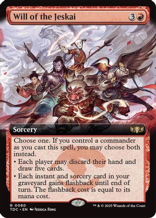 Will of the Jeskai (Extended Art) (TDC-080)