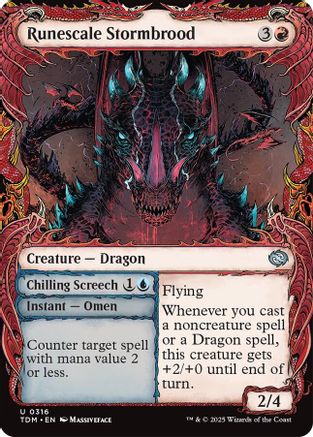 Runescale Stormbrood (Showcase) (TDM-316) (Foil)