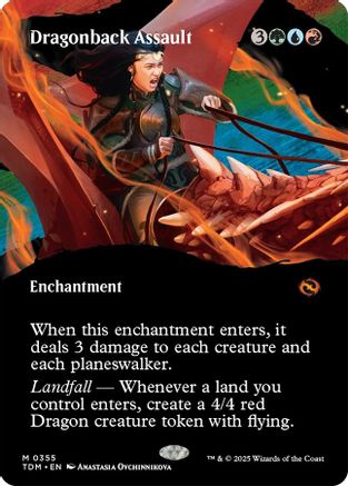 Dragonback Assault (Borderless) (TDM-355) (Foil)