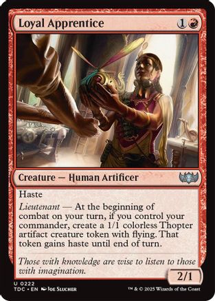 Loyal Apprentice (TDC-222)