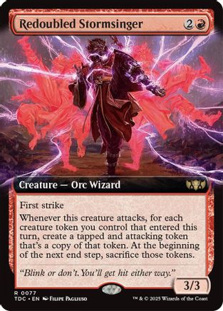 Redoubled Stormsinger (Extended Art) (TDC-077)
