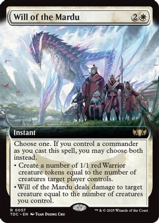 Will of the Mardu (Extended Art) (TDC-057)