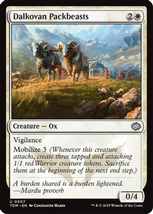 Dalkovan Packbeasts (TDM-007) (Foil)