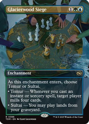 Glacierwood Siege (Borderless) (TDM-386) (Foil)