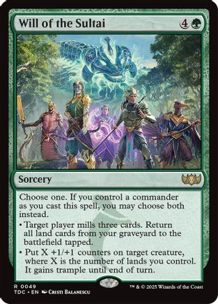 Will of the Sultai (TDC-049)