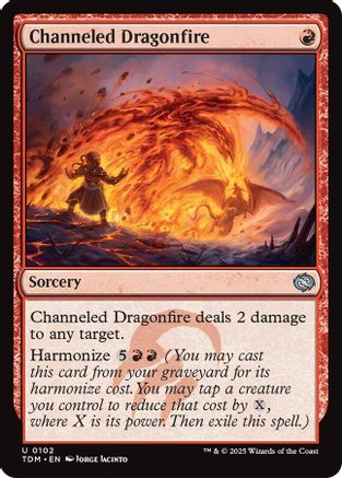 Channeled Dragonfire (TDM-102) (Foil)