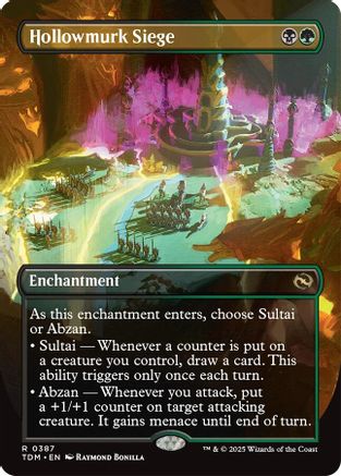 Hollowmurk Siege (Borderless) (TDM-387) (Foil)