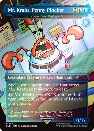 Mr. Krabs, Penny Pincher - Charix, the Raging Isle (Rainbow Foil) (SLD-1927)