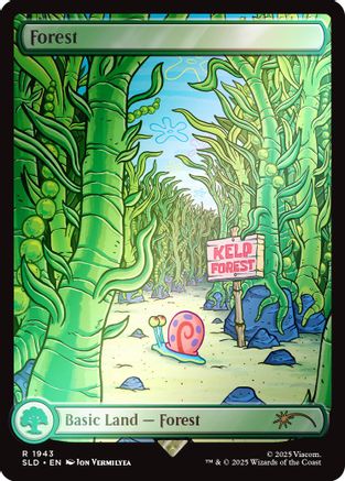 Forest (1943) (Rainbow Foil) (SLD-1943) (Full Art)
