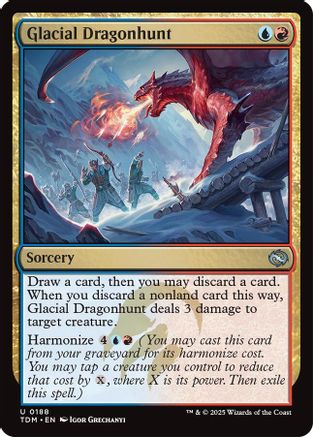 Glacial Dragonhunt (TDM-188) (Foil)