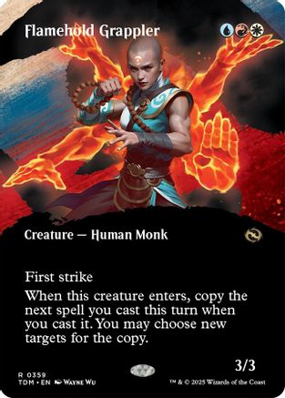 Flamehold Grappler (Borderless) (TDM-359) (Foil)