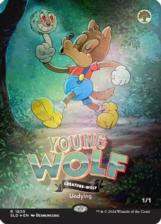Young Wolf (Rainbow Foil) (SLD-1820)