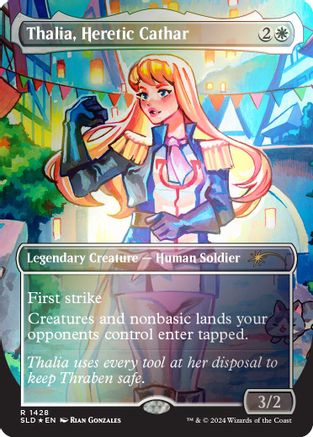 Thalia, Heretic Cathar (Rainbow Foil) (SLD-1428)