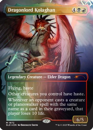Dragonlord Kolaghan (1972) (Rainbow Foil) (SLD-1972)