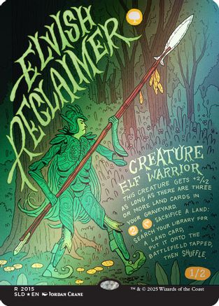 Elvish Reclaimer (Rainbow Foil) (SLD-2015)