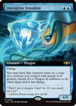 Deceptive Frostkite (Extended Art) (TDC-059)