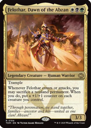 Felothar, Dawn of the Abzan (TDM-184) (Foil)
