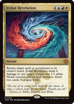 Jeskai Revelation (TDM-196) (Foil)