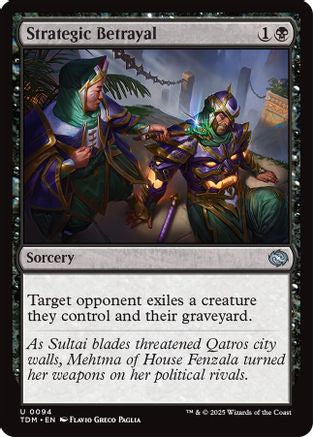 Strategic Betrayal (TDM-094) (Foil)