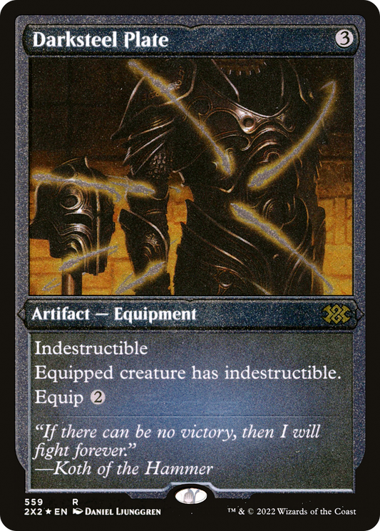 Darksteel Plate (2X2-559) (Etched Foil)