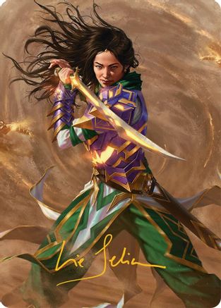 Descendant of Storms Art Card (2/54) (Gold-Stamped Signature) (AATDM-002)