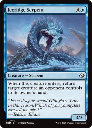 Iceridge Serpent (TDM-049) (Foil)