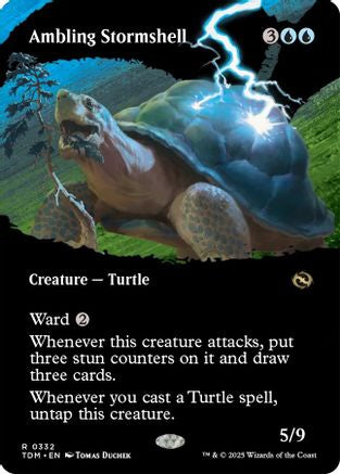 Ambling Stormshell (Borderless) (TDM-332) (Foil)