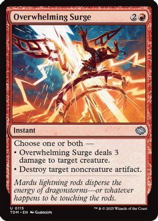 Overwhelming Surge (TDM-115) (Foil)