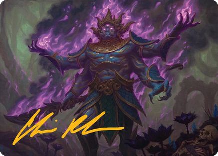 Rot-Curse Rakshasa Art Card (13/54) (Gold-Stamped Signature) (AATDM-013)