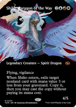 Shiko, Paragon of the Way (Borderless) (TDM-370) (Foil)