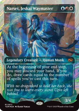 Narset, Jeskai Waymaster (Showcase) (Halo Foil) (TDM-417)