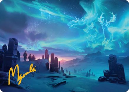 Auroral Procession Art Card (20/54) (Gold-Stamped Signature) (AATDM-020)