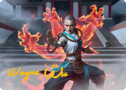 Flamehold Grappler Art Card (24/54) (Gold-Stamped Signature) (AATDM-024)